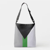 Demiromantische Pride-vlag Crossbody Tas (Achterkant)