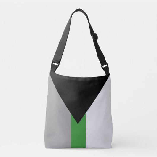 Demiromantische Pride-vlag Crossbody Tas (Voorkant)