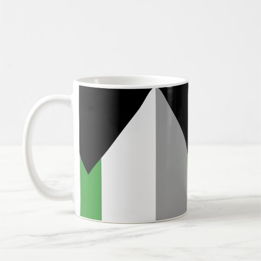 Demiromantische Pride-vlag Koffiemok (Links)