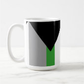Demiromantische Pride-vlag Koffiemok (Links)