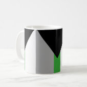 Demiromantische Pride-vlag Koffiemok (Voorkant links)