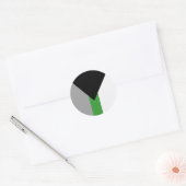 Demiromantische Pride-vlag Ronde Sticker (Envelop)
