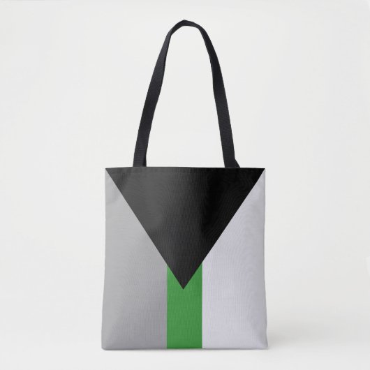 Demiromantische Pride-vlag Tote Bag (Voorkant)