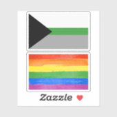Demiromantische trots sticker (Vel)