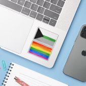 Demiromantische trots sticker (Laptop met iPhone)
