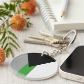 Demiromantische vlag sleutelhanger (Voorkant Rechts)