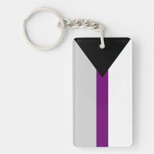 Demiseksueel Vlag Seksualiteit Symbool Genderident Sleutelhanger
