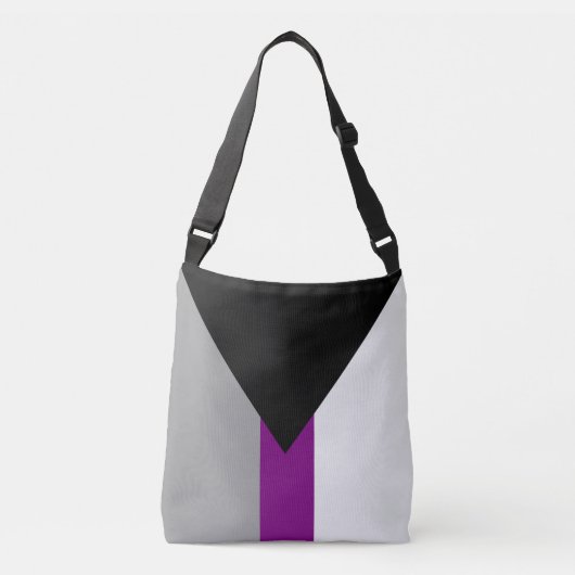 Demiseksuele Pride-vlag Crossbody Tas (Voorkant)