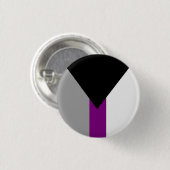 Demiseksuele Pride-vlag Ronde Button 3,2 Cm (Voorkant /achterkant)