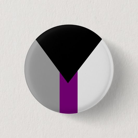 Demiseksuele Pride-vlag Ronde Button 3,2 Cm (Voorkant)