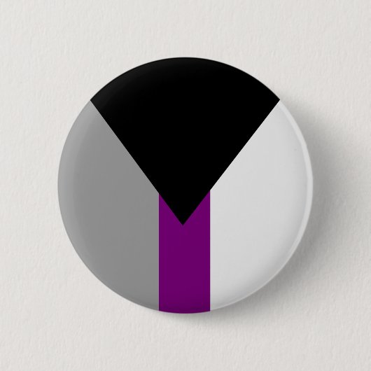 Demiseksuele Pride-vlag Ronde Button 5,7 Cm (Voorkant)