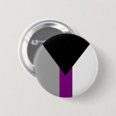 Demiseksuele Pride-vlag Ronde Button 5,7 Cm (Voorkant /achterkant)