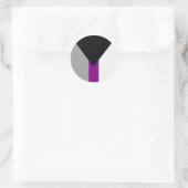 Demiseksuele Pride-vlag Ronde Sticker (Tas)