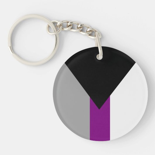 Demiseksuele Pride-vlag Sleutelhanger (Voorkant)