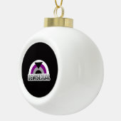 Demiseksuele trots keramische bal ornament (Rechts)