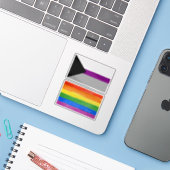 Demiseksuele trots sticker (Laptop met iPhone)