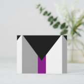 Demiseksuele trotsvlag briefkaart (Staand voorkant)