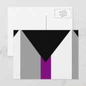 Demiseksuele trotsvlag briefkaart (Voorkant / Achterkant)