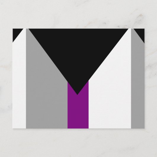 Demiseksuele trotsvlag briefkaart (Voorkant)