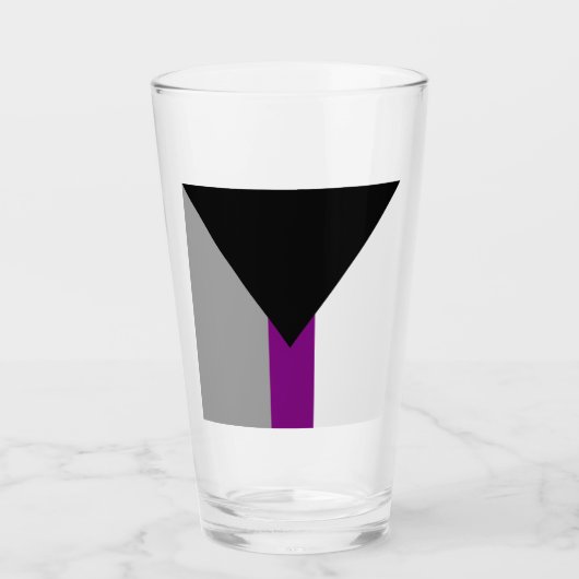 Demiseksuele trotsvlag glas (Voorkant)