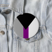 Demiseksuele trotsvlag ronde button 4,0 cm (In situ)