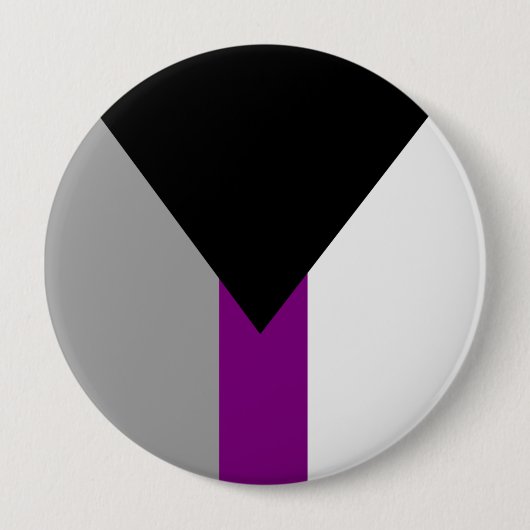 Demiseksuele trotsvlag ronde button 4,0 cm (Voorkant)