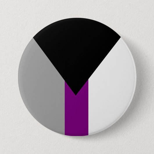 Demiseksuele trotsvlag ronde button 7,6 cm (Voorkant)