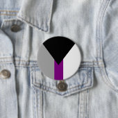 Demiseksuele trotsvlag ronde button 7,6 cm (In situ)