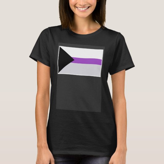Demiseksuele vlag Demiseksuele Pride vlag T-shirt (Voorkant)