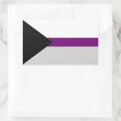 Demiseksuele Vlag Rechthoekige Sticker (Tas)