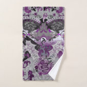 Demisexual Dragon Damask - Pride Flag Colors Bad Handdoek (Handdoek)