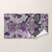 Demisexual Dragon Damask - Pride Flag Colors Bad Handdoek (Handdoek)