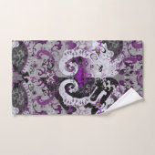 Demisexual Dragon Damask - Pride Flag Colors Bad Handdoek (Handdoek)