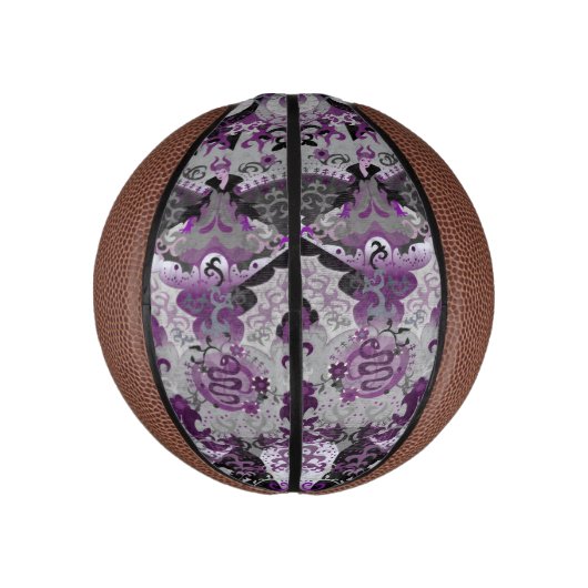 Demisexual Dragon Damask - Pride Flag Colors Basketbal (Verticaal)