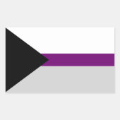 Demisexual Flag Rechthoekige Sticker (Voorkant)