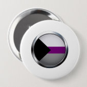 DEMISEXUAL MEDALLION RONDE BUTTON 4,0 CM (Voorkant /achterkant)