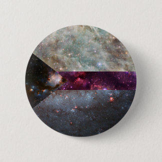 Demisexual nebula flag pin ronde button 5,7 cm