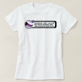 Demisexual Pop-Up Definition Shirt