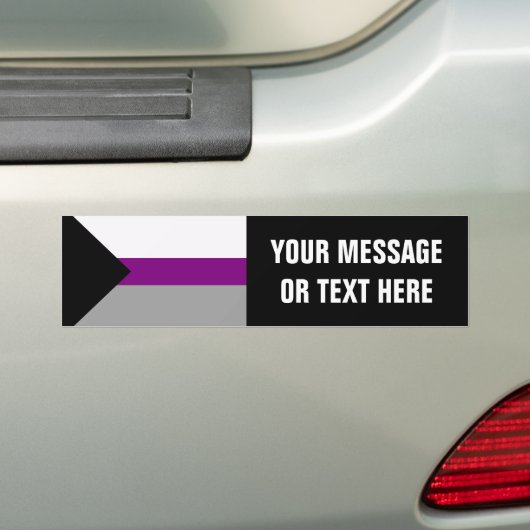 Demisexual Pride Bumpersticker (Op auto)