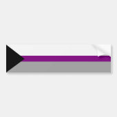 Demisexual Pride Bumpersticker (Voorkant)