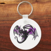 Demisexual Pride Dragon Sleutelhanger (Voorkant)
