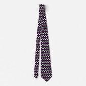 Demisexual Pride Flag Kleuren Polkadots Stropdas (Achterkant)