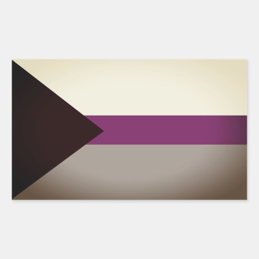 Demisexual Pride Rechthoekige Sticker (Voorkant)