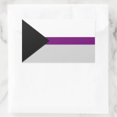 Demisexual Pride Rectangle Sticker (Tas)