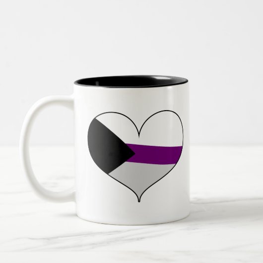 Demisexual Pride Tweekleurige Koffiemok (Links)
