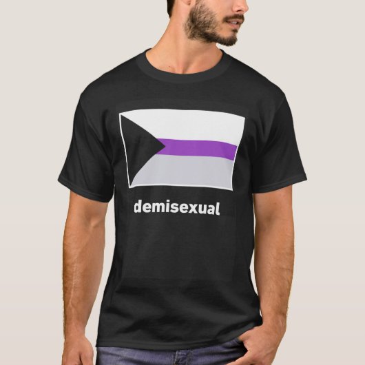 Demisexual Pride vlag Demisexual vlag T-shirt (Voorkant)
