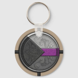 Demisexual Wax Seal Symbol in Pride Flag Colors Sleutelhanger