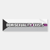 Demisexualiteit bestaat uit Bumpersticker (Voorkant)