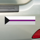 Demisexualiteitsvlag Bumpersticker (Op auto)