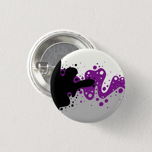 Demisexueel vocht ronde button 3,2 cm (Voorkant /achterkant)